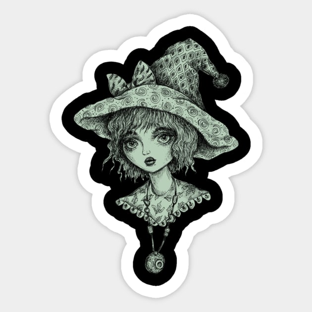 Cute Little Witch Sticker by brettisagirl